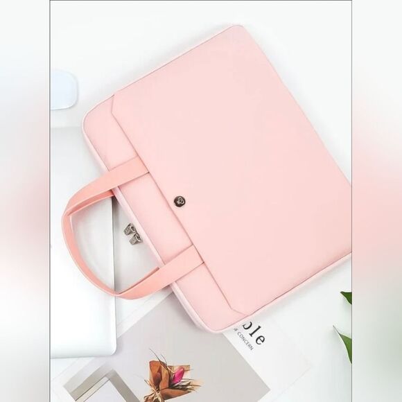 LAPTOP Briefcase Pink Handbag - Picture 14 of 14